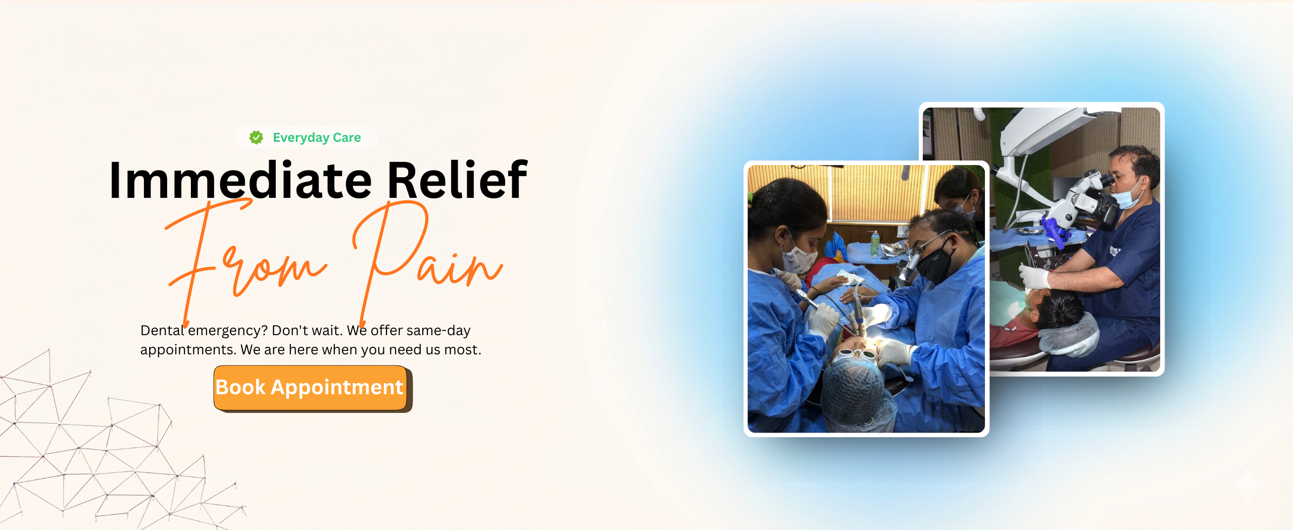 Dr. Pradeep Singh treating a patient with care