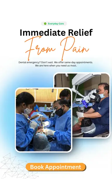 Dr. Pradeep Singh treating a patient with care